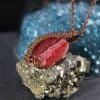 Red stone pendant Red stone pendant