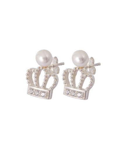 Crown Pearl Earrings