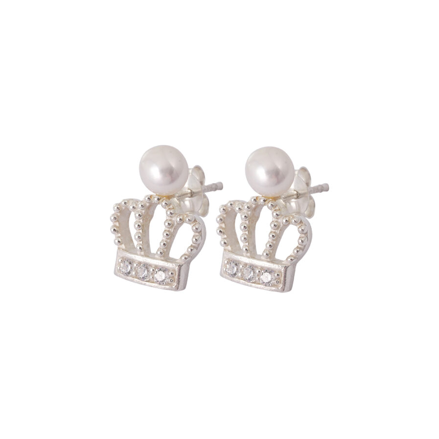 Crown Pearl Earrings