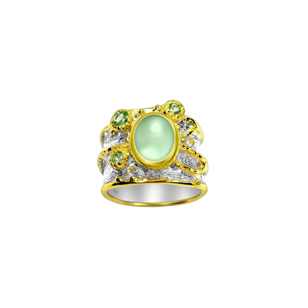 Peridot Sapphire Ring