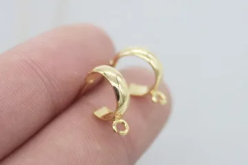 Gold Plated Brass Earrings