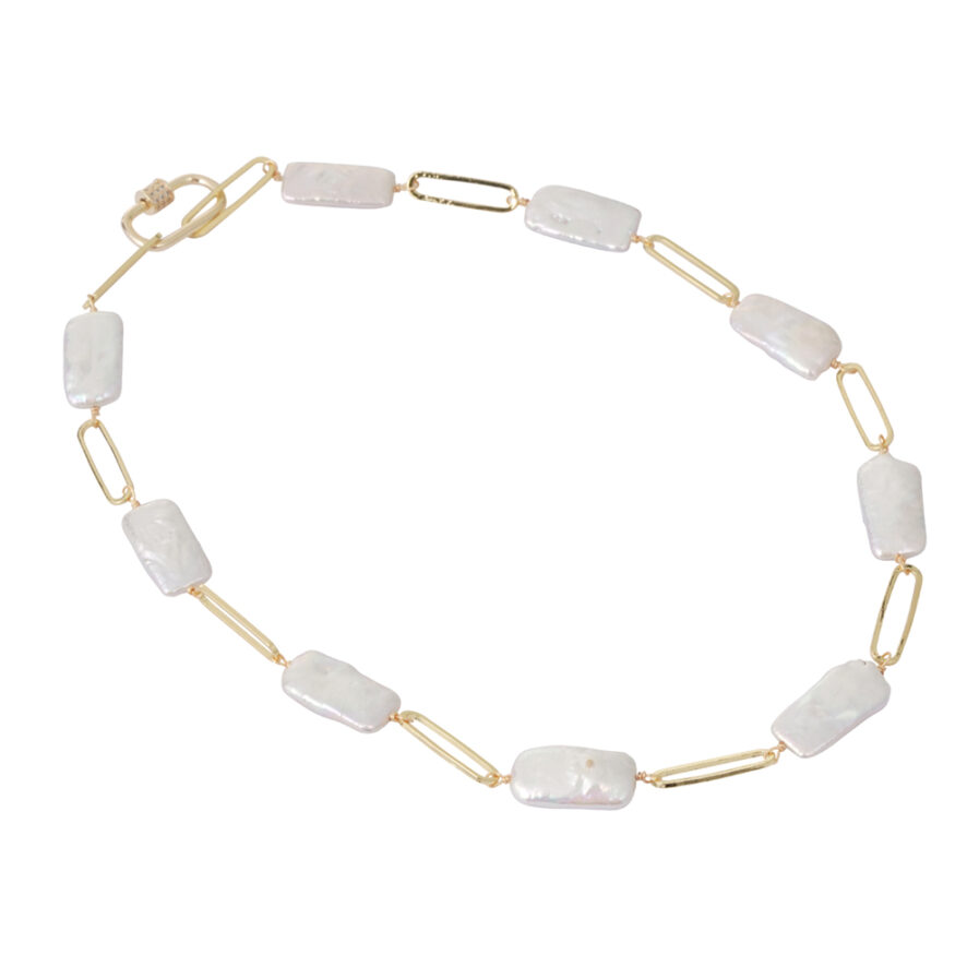 18K gold plating Link Chain necklace
